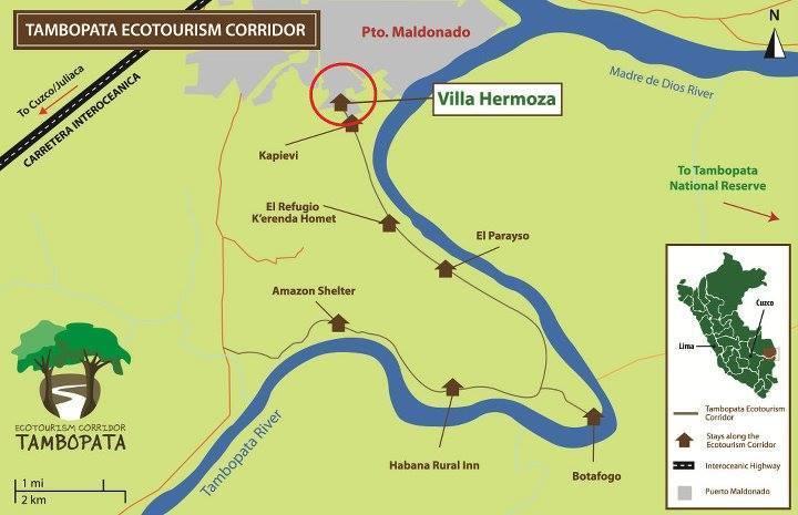 Villa Hermosa De Tambopata Casa Hospedaje & Hostel Πουέρτο Μαλντονάντο Εξωτερικό φωτογραφία